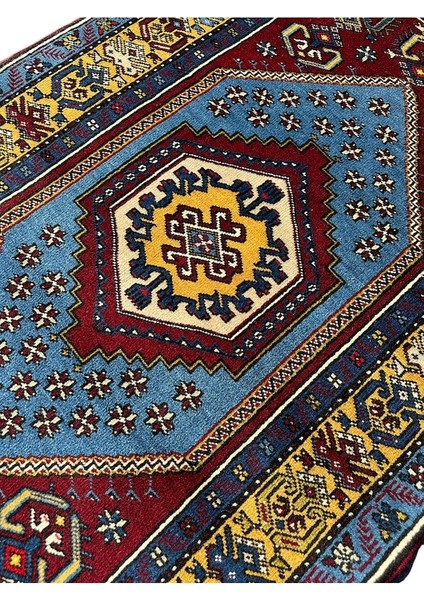 El Dokuma Sıfır Yahyalı Halısı 103X175 Kök Boya Yolluk Yün Halı fırsatları