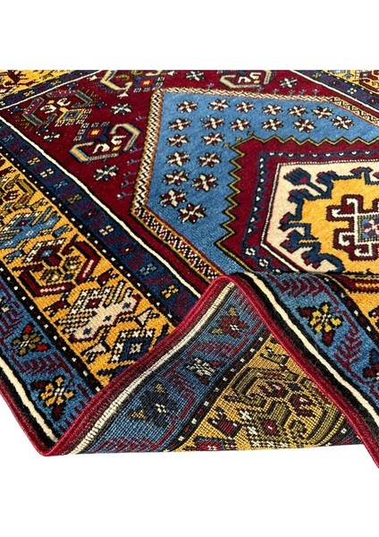 El Dokuma Sıfır Yahyalı Halısı 103X175 Kök Boya Yolluk Yün Halı indirimleri