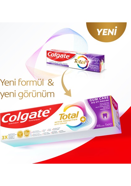 Total Gelişmiş Beyazlık Diş Macunu 75 ml X2 + Diş Fırçası Kabı Hediyeli