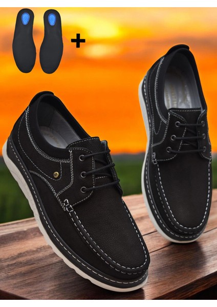 TAB2105 Ortopedik Taban Hakiki Deri Erkek Ayakkabı Günlük Erkek Tımbırlent Ayakkabı