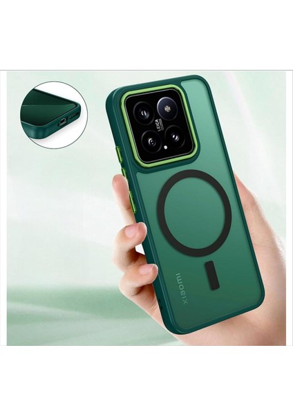 Redmi Note 14 Pro 4g Uyumlu Magsafe Özellikli Esnek Kenar Korumalı Kılıf