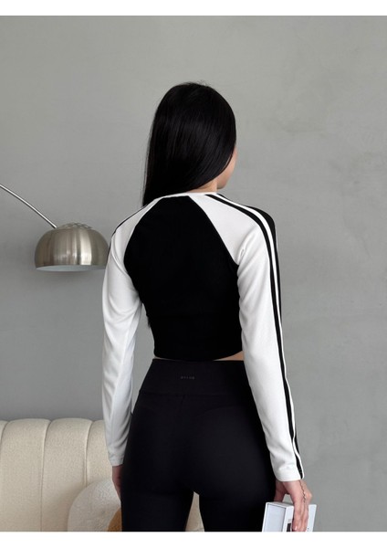 Baskılı Ottoman Kumaş Crop Bluz modelleri