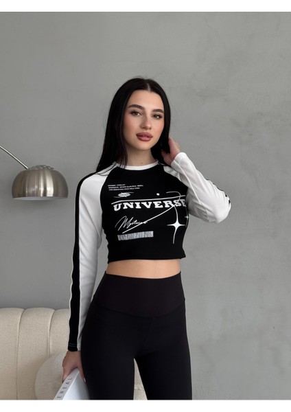 Baskılı Ottoman Kumaş Crop Bluz indirimleri