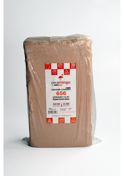 656 Seramik Çamuru Vakumlu 1050°C - 20 kg