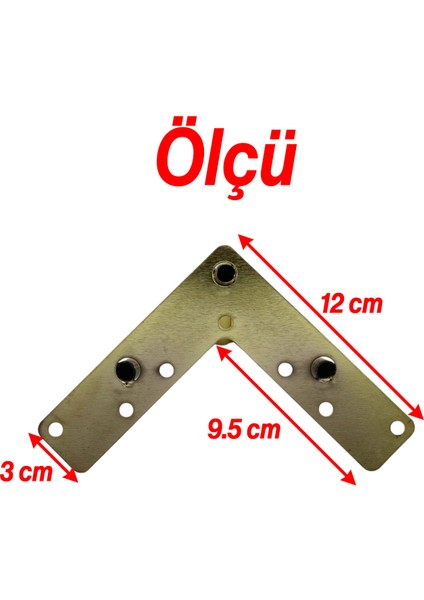 Üçgen Metal Gold Altın Ayak 10 cm Lüks Mobilya Kanepe Berjer Sehpa Ünite Koltuk Ayağı Baza Ayakları