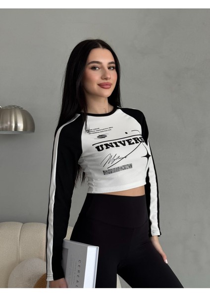 Baskılı Ottoman Kumaş Crop Bluz indirimleri