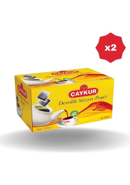 Demlik Poşet Çay 200 gr - (2 Adet)