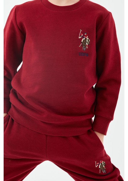 Erkek Çocuk Bordo Eşofman Takımı modelleri