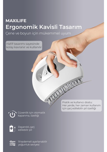 Tmj Masaj Cihazı – Isı, Titreşim ve Tens Pulse Özellikli Şarjlı Mini Masaj Aleti