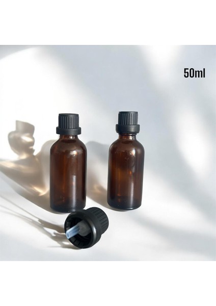 Amber Renkli Boş Esans Şişesi, Çok Amaçlı Şişe 50ML , 6 Lı fırsatları