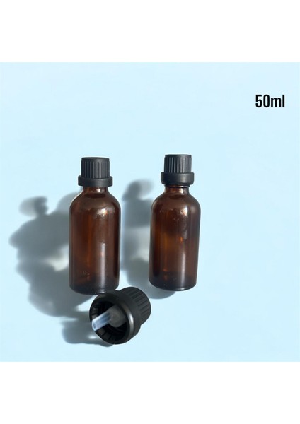 Amber Renkli Boş Esans Şişesi, Çok Amaçlı Şişe 50ML , 6 Lı indirimleri