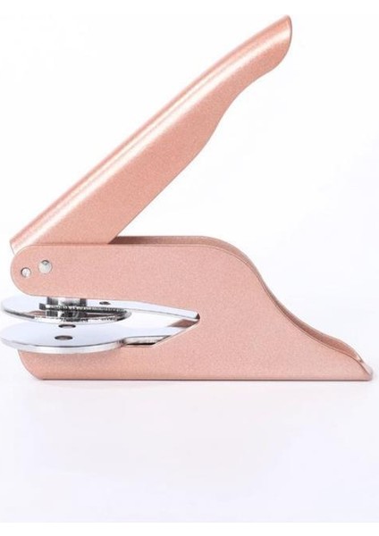 Soğuk Mühür Kabartma Damga Çelik Baskı Presi Rosegold Renk