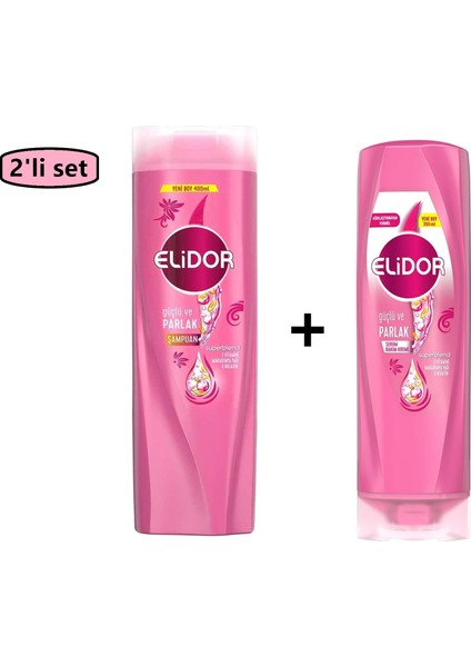 Superblend Şampuan 400 ml - Elidor Superblend Serum Bakım Kremi 2'li Set