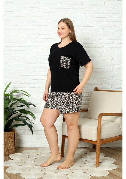 %100 Pamuk Büyük Beden Kısa Kol Şortlu Kadın Pijama Takımı fiyatları