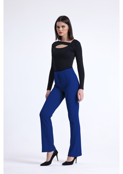 Kadın Yüksekbel Çimalı Likral Kumaş Pantolon fiyatları