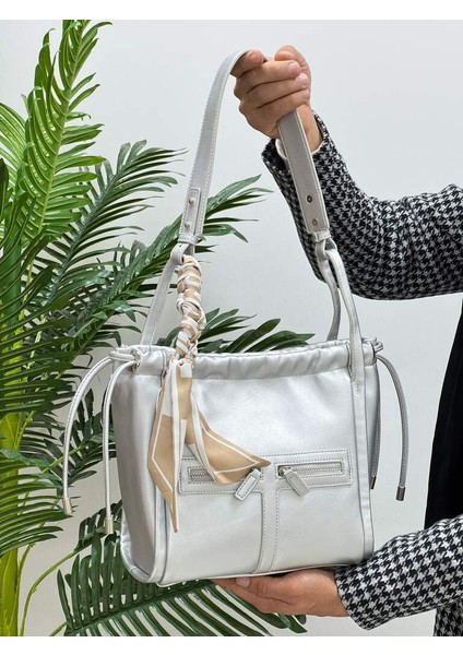 Krıste Bell 5505 Kadın Gümüş Omuz Çanta modelleri