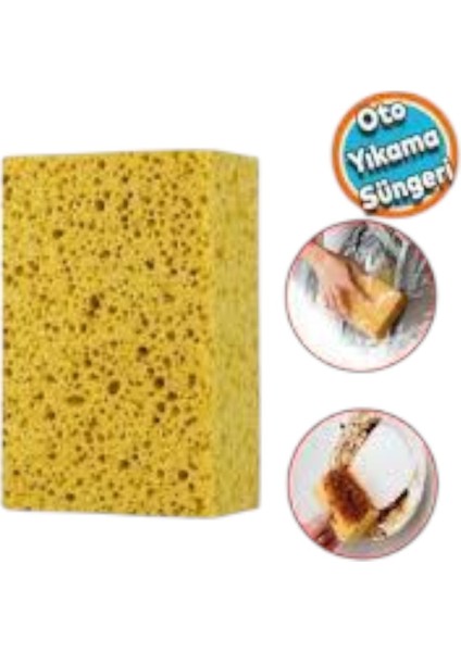 Araba Otomobil Araç Yıkama Jumbo Süngeri Jumbo Emici Köpürtme 18X12X5 cm Temizlik Bulaşık Sünger fiyatları
