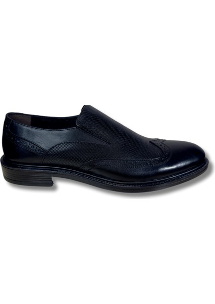 Siyah Bağcıksız Klasik Ayakkabı 42
