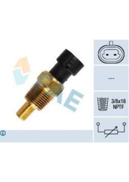 33340 Fae Su Sıcaklık Sensörü Astra G-Corsa C-Combo C Y17DT V