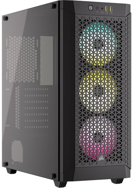 Corsaır 480T 3XAR120 Rgb Fanlı 750W 80PLUS Bronze Midt Atx Siyah Kasa