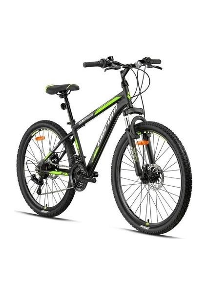 Magnum - 27.5 - Mtb - 15' - 21 Vites - M.disc - Mat Siyah-Yeşil/gri