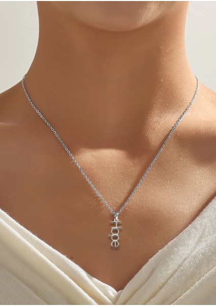 925 Ayar Gümüş Kolye Kelime SM380