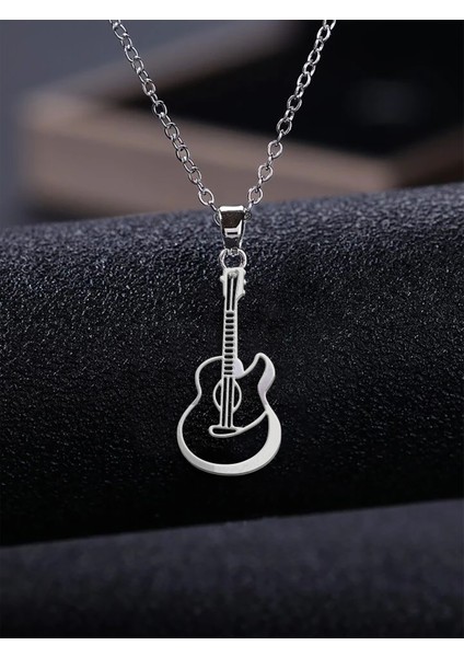 925 Ayar Gümüş Kolye Gitar SM939