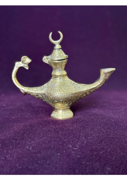 Pirinç Antika Küçük Kandil Obje, Hediyelik , Biblo ,süs Eşyası , Ev Dekorasyon