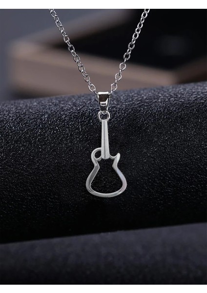 925 Ayar Gümüş Kolye Gitar SM978