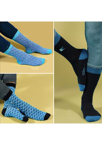 Design Ocean Erkek Soket 5'li Çorap Set Koleksiyon Kumaş %80 Cotton %17 Poliamit %3 Elastan fırsatları