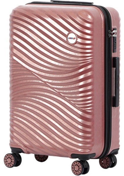 Design Moods Up Rosegold Küçük Boy 20" Valiz Koleksiyon Darbelere Yüksek Direnç %100 Saf Abs 1 Adet fırsatları