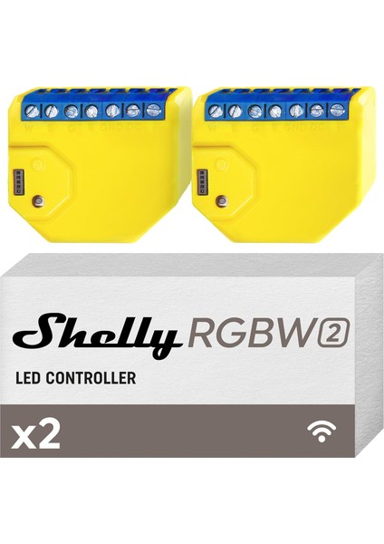 Rgbw 2 Takım ile 2 Parça Anahtarları/denetleyici LED Şerit Rgb Wifi Amazon Alexa ile Çalışır Google Ev Mqtt Kontrolü App ile Shbulut Yeni Sarı
