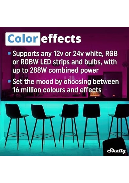 Rgbw 2 Takım ile 2 Parça Anahtarları/denetleyici LED Şerit Rgb Wifi Amazon Alexa ile Çalışır Google Ev Mqtt Kontrolü App ile Shbulut Yeni Sarı