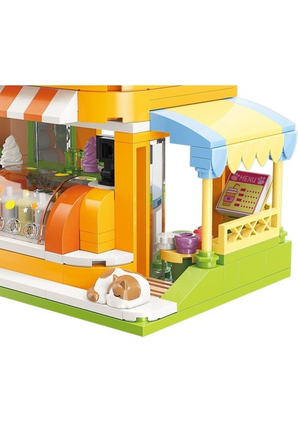 KP28017 Keeppley Kitten Juice Shop Blok Seti 315 Parça -Vagonlife