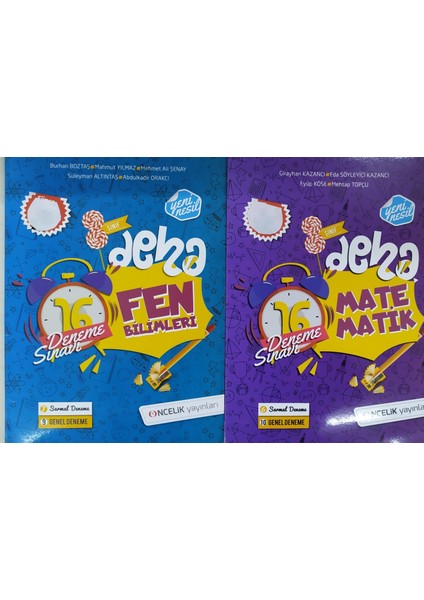 Öncelik Yayınları Deha 8. Sınıf Fen Bilimleri+Matematik 16 Deneme Sınavı