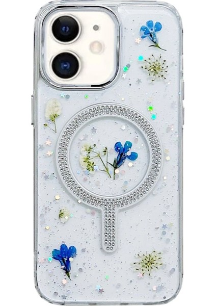 Apple Apple iPhone 11 Uyumlu Flower Magsafe Kapak