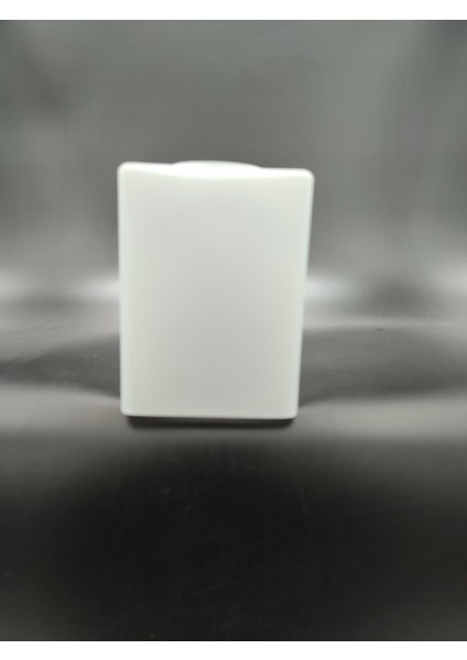Kare Avize Camı Beyaz Renkte (E.14)(h:10.00cm-Kenarlar:9.00cm,9.00cm)