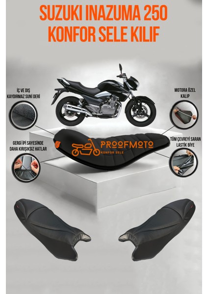 Suzukı Inazuma 250 Konfor Sele Kılıf