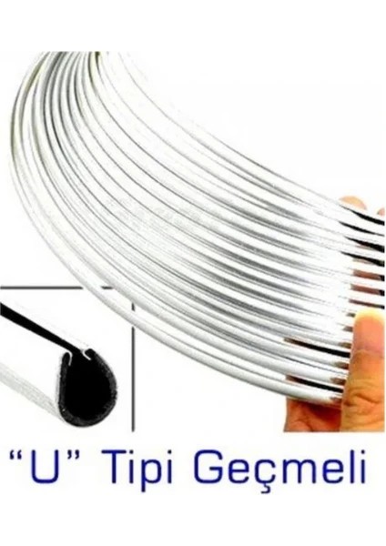 3 Metre Araç Içi Dışı Geçmeli Koruyucu U Tipi Nikelaj Elkamet Çıta Kapı Koruyucu3 fırsatları