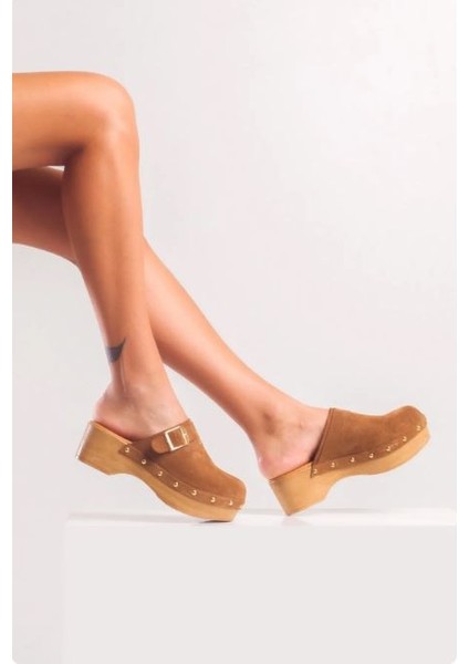 Kadın Hakiki Süet Deri Takunya Terlik 6220 modelleri