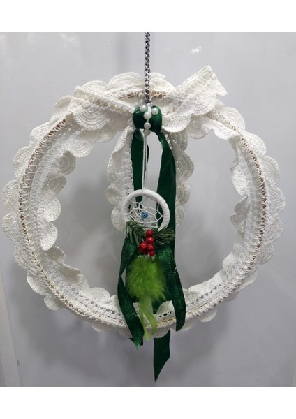 Örme Asılı Süs Duvar Noel Ev Aksesuar Düş Kapan Mevsimlik Ev Dekorasyon Dream Catcher 1 Adet