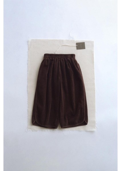 Unisex Kalın Düz Fitilli Pantolon