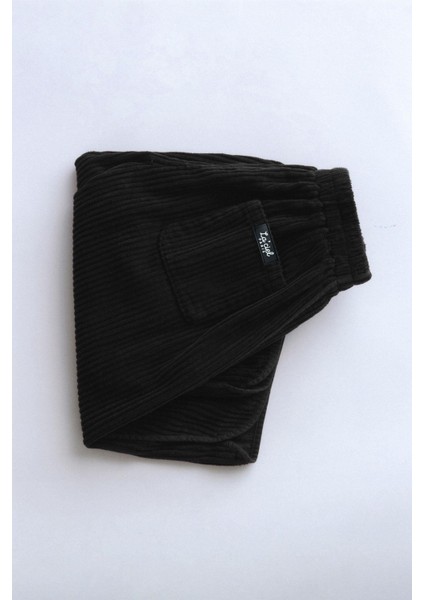 Unisex Kalın Düz Fitilli Pantolon