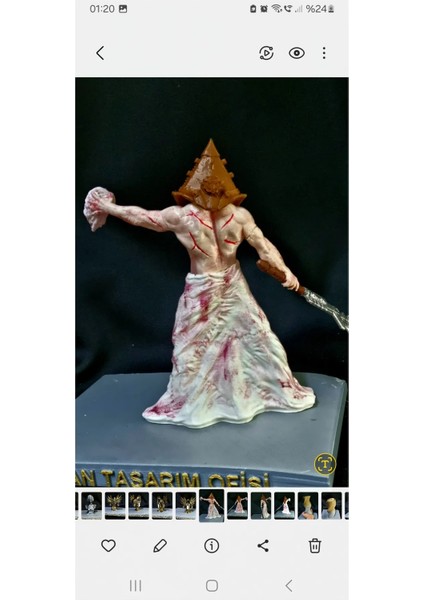 Pyramid Head Figür Silent Hill Piramit Kafa 18 cm