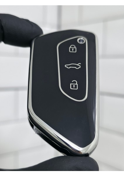 Cupra Formentor Seat Leon Smart Nano Anahtar Kılıfı Siyah Gümüş modelleri
