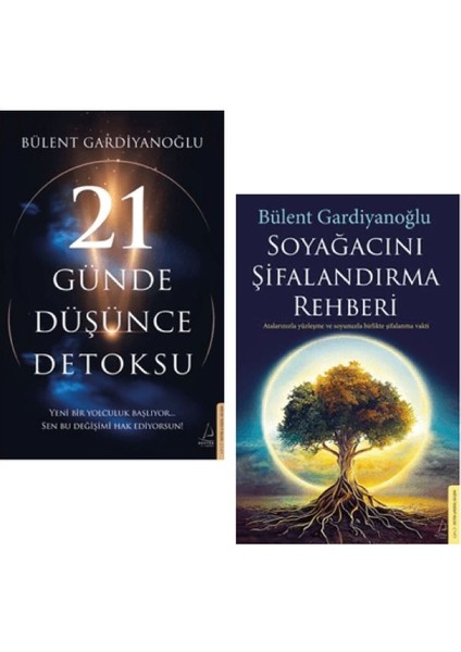 Alfa Kalem+Bülent Gardiyanoğlu 2 Kitap-Yeni (21 Günde Düşünce Detoksu+Soyağacını Şifalandırma)