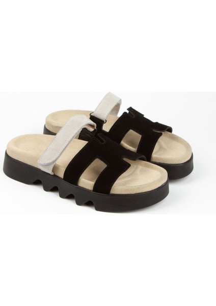 Kadın Hakiki Deri Süet Bantlı Terlik 6251 fiyatları