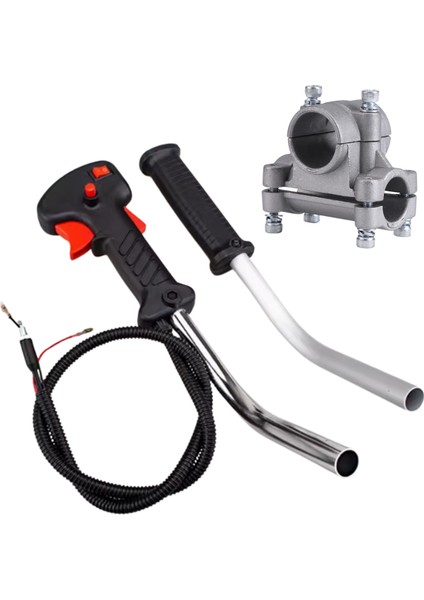 Yan Tırpan Kol + Tetik Komple (Tüm Modellere Uyumlu) + Kelepçe Bağlantısı 26 mm
