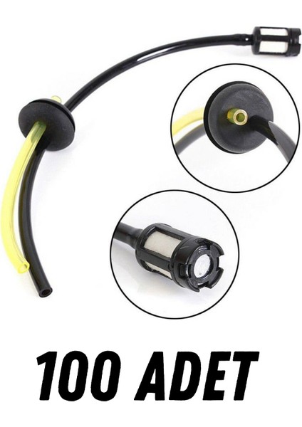 100 Adet Çin Motorlu Tırpan Benzin Hortumu 19 mm 44
