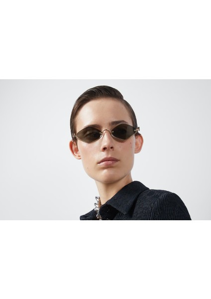 1604S 002 Geometrik Altın Güneş Gözlüğü fiyatları